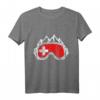 Schweiz Flagge Ski Geschenk Wintersport T-Shirt - Perfekt für Skifahrer, Snowboarder & Alpenfans, ideal zu Weihnachten & Geburtstagen