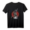 Japanischer Samurai-Krieger mit Schwert und Bushido-Code T-Shirt – Perfekt für Kampfsport, Japan-Fans und kulturelle Anlässe