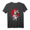 Japanisches Samurai Feuerkrieger T-Shirt mit Schwertern - Vintage Design für Kampfsport- und Japan-Fans