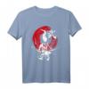 Japanisches Samurai Feuerkrieger T-Shirt mit Schwertern - Vintage Design für Kampfsport- und Japan-Fans