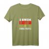 Damen I Swim So I Don't Choke People Lustiges Schwimmen T-Shirt mit V-Ausschnitt – Perfektes Geschenk für Schwimmer & Wassersportler