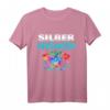 Silber Bestanden Schwimmen Schwimm-Abzeichen T-Shirt – Klassisch geschnitten, langlebig mit doppelt genähtem Saum, perfekt als Auszeichnung für Schwimmsportler