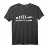 Evolution Schwimmen T-Shirt - Born To Swim für Schwimmfans, klassisch geschnitten, doppelt genähter Saum