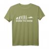 Evolution Schwimmen T-Shirt - Born To Swim für Schwimmfans, klassisch geschnitten, doppelt genähter Saum