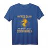 Kinder T-Shirt mit 'Weg da ich darf jetzt schwimmen' - Perfekt für Kinder nach dem Seepferdchen-Abzeichen, Schwimmunterricht & Schwimmfreude