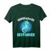 Kinder Offiziell Bestanden Seepferdchen Abzeichen Schwimmabzeichen T-Shirt – Lustiges Geschenk für Jungen und Mädchen, die ihre Schwimmprüfung bestanden haben