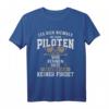 Leg dich niemals mit einem Piloten an... Lustiges T-Shirt für Flugzeugfans, Segelflieger & Piloten - Perfektes Geschenk zu Weihnachten, Vatertag & Geburtstag