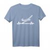 Segelflugzeug Pulsschlag T-Shirt – Perfektes Geschenk für Segelflieger, Piloten & Flugbegeisterte zum Soaring & Extremsport