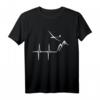 HapMonkey Geschenk T-Shirt für Segelflieger, Piloten und Flugbegeisterte – Lustiges Herzschlag Motiv für Weihnachten, Ostern & Geburtstag