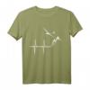 HapMonkey Geschenk T-Shirt für Segelflieger, Piloten und Flugbegeisterte – Lustiges Herzschlag Motiv für Weihnachten, Ostern & Geburtstag