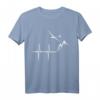 HapMonkey Geschenk T-Shirt für Segelflieger, Piloten und Flugbegeisterte – Lustiges Herzschlag Motiv für Weihnachten, Ostern & Geburtstag