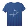 HapMonkey Geschenk T-Shirt für Segelflieger, Piloten und Flugbegeisterte – Lustiges Herzschlag Motiv für Weihnachten, Ostern & Geburtstag