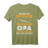 Herren Segelflieger T-Shirt mit Gleitflugzeug Motiv – Vatertag, Geburtstag & Weihnachten Geschenk für Opas & Flugzeugliebhaber