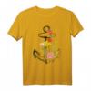 Heimat Küste Meer Segeln Anker T-Shirt mit Blumen – Klassisches maritimes Design für Segler und Küstenliebhaber