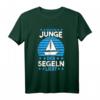 Nur ein Junge der segeln liebt T-Shirt – Perfektes Geschenk für junge Segler, Segelboot Fans & Meerabenteurer
