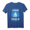 Nur ein Junge der segeln liebt T-Shirt – Perfektes Geschenk für junge Segler, Segelboot Fans & Meerabenteurer
