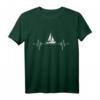 Segelboot EKG Herzschlag Kapitän Geschenk Segeln T-Shirt – Perfektes Geschenk für Segler, Skipper & Wassersportfans zu Weihnachten, Ostern & Geburtstag