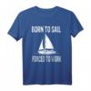 HapMonkey Segeln T-Shirt - Segelschiff und Skipper Design für Männer und Frauen, Perfekt für Segel- und Bootsliebhaber