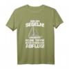 Herren Bin am Segeln - Lustiges Segler T-Shirt für Seefahrer, Skipper & Hobby Kapitän als Geschenk