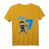 Kinder Ninja T-Shirt zum 7. Geburtstag für Jungen - Perfekt für Ninja-Party und Kampfsportfans