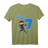 Kinder Ninja T-Shirt zum 7. Geburtstag für Jungen - Perfekt für Ninja-Party und Kampfsportfans