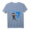 Kinder Ninja T-Shirt zum 7. Geburtstag für Jungen - Perfekt für Ninja-Party und Kampfsportfans