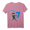 Kinder Ninja T-Shirt zum 7. Geburtstag für Jungen - Perfekt für Ninja-Party und Kampfsportfans