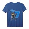 Kinder Ninja T-Shirt zum 7. Geburtstag für Jungen - Perfekt für Ninja-Party und Kampfsportfans