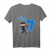 Kinder Ninja T-Shirt zum 7. Geburtstag für Jungen - Perfekt für Ninja-Party und Kampfsportfans