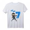 Kinder Ninja T-Shirt zum 7. Geburtstag für Jungen - Perfekt für Ninja-Party und Kampfsportfans