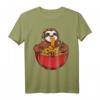 Kawaii Japanische Ramen Nudeln Faultier Tier Familie T-Shirt – Lustiges Geschenk für Tierliebhaber, Ramen-Fans und Freunde zu Geburtstagen, Weihnachten & mehr