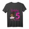 Kinder Schwarze Ballerina T-Shirt zum 5. Geburtstag – Perfektes Partythema und Geschenk für kleine Balletttänzerinnen