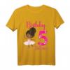 Kinder Schwarze Ballerina T-Shirt zum 5. Geburtstag – Perfektes Partythema und Geschenk für kleine Balletttänzerinnen