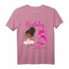 Kinder Schwarze Ballerina T-Shirt zum 5. Geburtstag – Perfektes Partythema und Geschenk für kleine Balletttänzerinnen
