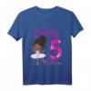Kinder Schwarze Ballerina T-Shirt zum 5. Geburtstag – Perfektes Partythema und Geschenk für kleine Balletttänzerinnen