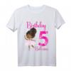 Kinder Schwarze Ballerina T-Shirt zum 5. Geburtstag – Perfektes Partythema und Geschenk für kleine Balletttänzerinnen