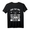 Tennis T-Shirt für Herren - Vereins- & Tennisspieler Geschenk mit Tennisschläger & Ball Motiv