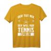 Tennis T-Shirt für Herren - Vereins- & Tennisspieler Geschenk mit Tennisschläger & Ball Motiv