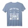 Tennis T-Shirt für Herren - Vereins- & Tennisspieler Geschenk mit Tennisschläger & Ball Motiv