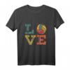 Liebe Volleyball Vintage T-Shirt – Stylische Volleyballbekleidung für Fans und Spieler