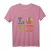 Liebe Volleyball Vintage T-Shirt – Stylische Volleyballbekleidung für Fans und Spieler
