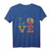 Liebe Volleyball Vintage T-Shirt – Stylische Volleyballbekleidung für Fans und Spieler