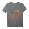 Liebe Volleyball Vintage T-Shirt – Stylische Volleyballbekleidung für Fans und Spieler