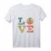 Liebe Volleyball Vintage T-Shirt – Stylische Volleyballbekleidung für Fans und Spieler