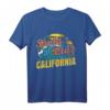 Retro Vintage Santa Cruz Surfer T-Shirt - Kalifornien Beach Geschenkidee für Strandliebhaber und Surfer