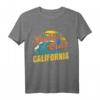 Retro Vintage Santa Cruz Surfer T-Shirt - Kalifornien Beach Geschenkidee für Strandliebhaber und Surfer