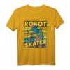 Robot Skater Kinder T-Shirt – Cooles Roboter Design auf Skateboard, perfekt als Geschenk zum Geburtstag, Vatertag oder für Skateboard-Fans