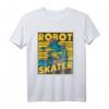 Robot Skater Kinder T-Shirt – Cooles Roboter Design auf Skateboard, perfekt als Geschenk zum Geburtstag, Vatertag oder für Skateboard-Fans