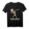 Skateboard Dabbing Skelett Kinder T-Shirt - Lustiges Streetwear für Skater Jungen und Mädchen