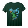 Kinder Ich Bin Fünf 5 Jahre Fünfter T-Rex Skateboard T-Shirt – Perfekt zum 5. Geburtstag für Dinosaurier- und Skateboard-Liebhaber